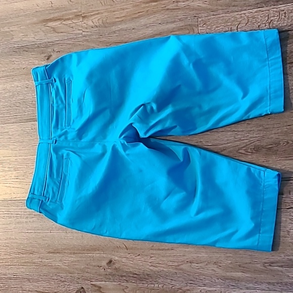 ST. JOHN'S BAY BRAND WOMEN'S PETITE TURQUOISE CAPRIS SIZE 12P - Picture 9 of 15